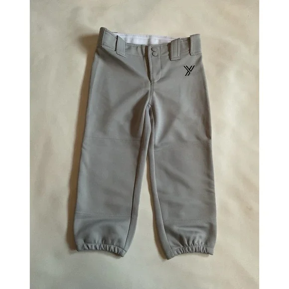 Youper Youth Medium Baseball Pants Boys Capri Softball Pants Gray - Picture 1 of 8